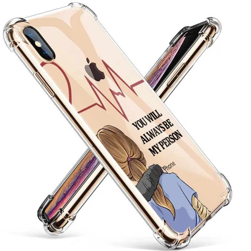 

Klarketong Good Friends Anti Shock Phone Case For iPhone 5 5s SE X Xs max xr 6s 7 8 Plus Soft Transparent Silicone Cover