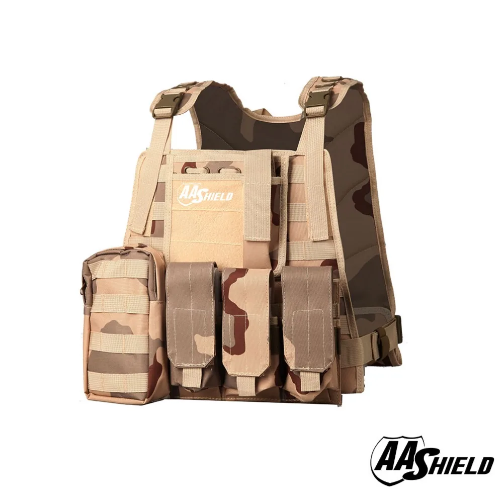 

AA Shield Molle Hunting Plates Carrier MBAV Style Military Tactical Vest / 3 Sand