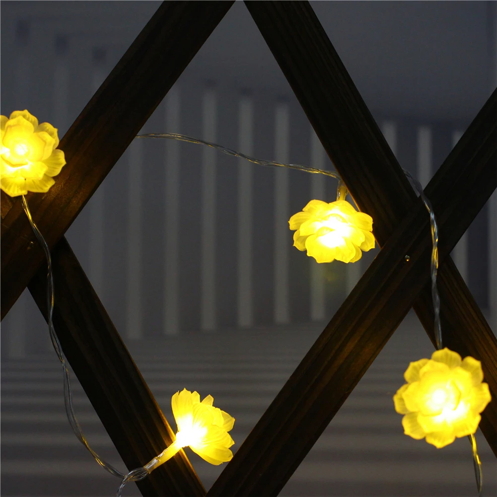 Фея Lightsfairy lightsLotus светодиодная линейная гирлянда 1,5 м-10 м, 10L/20L/40L/96L, 3AA/31 в США/ЕС Номер Свадебные вечерние настенные украшения на окна для дома детская Ночная лампа