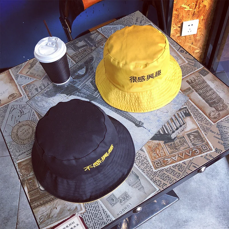 BBN newest cotton chinese character double sides wear funny bucket hat