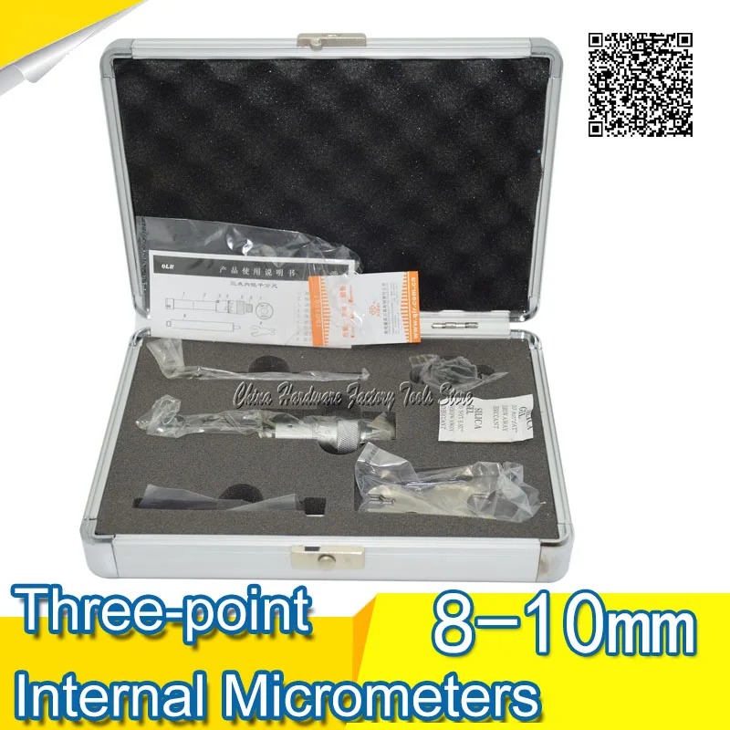 Трехточечные внутренние Микрометры 0.35-0.42 дюймов 8-10mm* 0.001 315-02-110