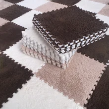 Детский плюшевый ковер, сшитый, для спальни, полный коврик, пазл, квадратная пена, коврики, татами, утолщение-119