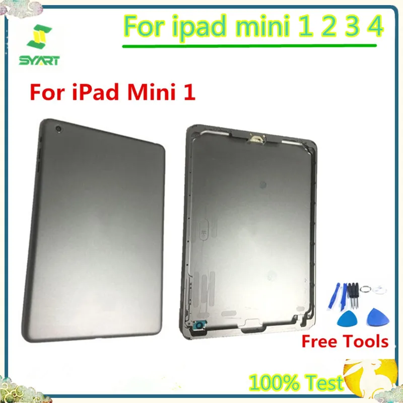 Goedkoop Gratis Verzending OEM Brand Zilver Grijze Kleur Wifi 3G Versie Back Batterij Behuizing Cover Back Case Behuizing Voor ipad mini 1 2 3 4