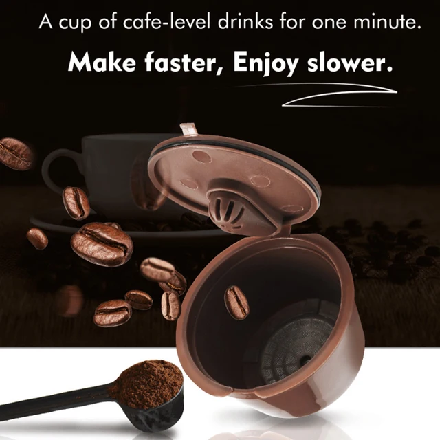 Special Offers Dolce Gusto Coffee 3rd +1 Coffee Scoop 1 Brush Dolce Gusto Reusable Capsule New Design Capsulas De Cafe Recargables