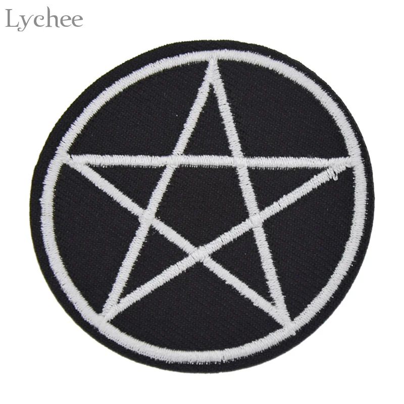Witch Devil 666 Embroidered Iron-On Patches - 2 Piece Set For Hats & Jackets