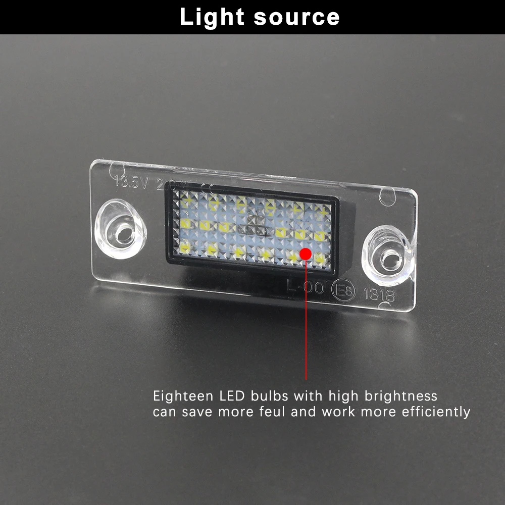 DXZ 2X Автомобильный светодиодный светильник для номерного знака Canbus без ошибок для Audi A4 B5 96-01 8L S5 B5 A3/S3/Sportback 97-03 A4/S4 Avant