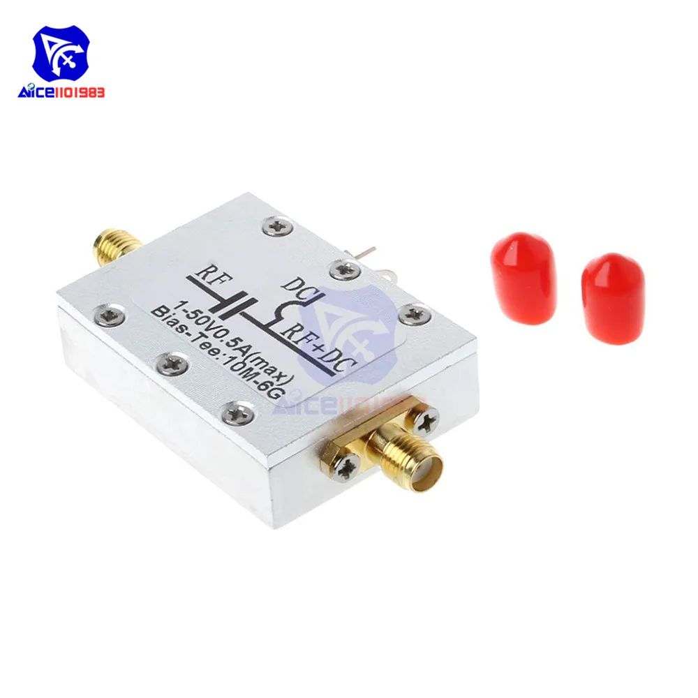 10MHz-6GHz 6000MHz Broadband RF Bias Feeder RF Blocker Isolator Bias Tee N Head