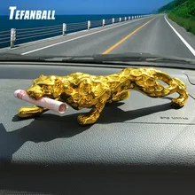 Автомобильные украшения, фигурка леопарда, классный Авто Декор, интерьер автомобиля, приборная панель, изделия из смолы, украшение дома, аксессуары, подарок