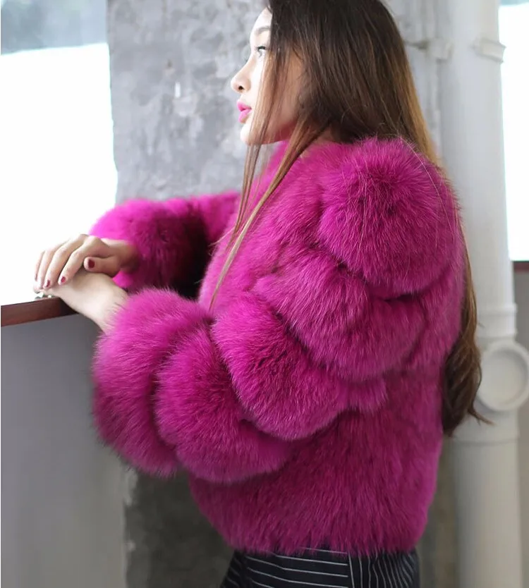 LET-SETTING hot sale winter coat fur imitation fox fur short section of loose long-sleeved jacket Large size women womens parka coat