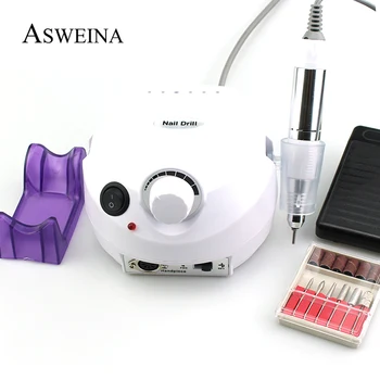 

ASWEINA 30000RPM Electric Nail Drill Machine Kit Milling Cutter for Manicure Machine Files Mill Cutters Device Nail Salon Tools