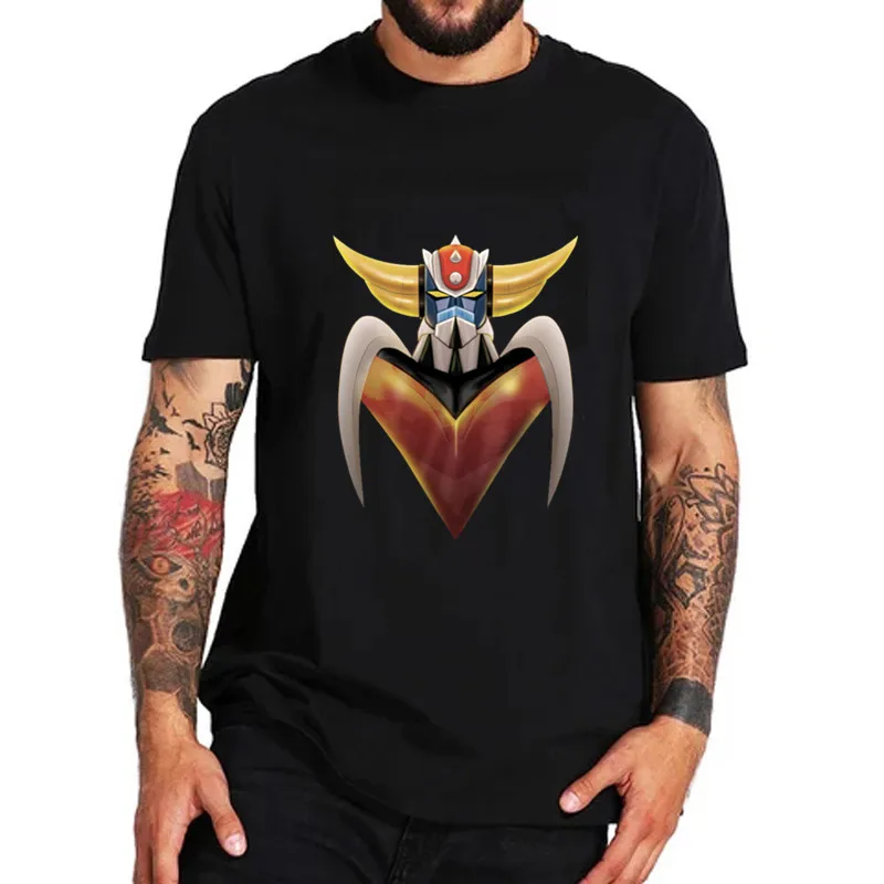 Vintage UFO Robot Grendizer Janpanese anime Men gift tshirt 80's one piece Mazinger Z dragon ball Ultraman t-shirt male t shirts | Мужская