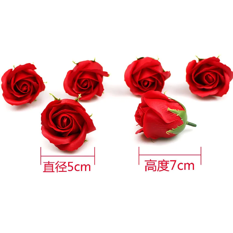 

50 pieces / lots Wedding artificial flower head fake flower soap flower red blue pink champagne decoration party fake flower