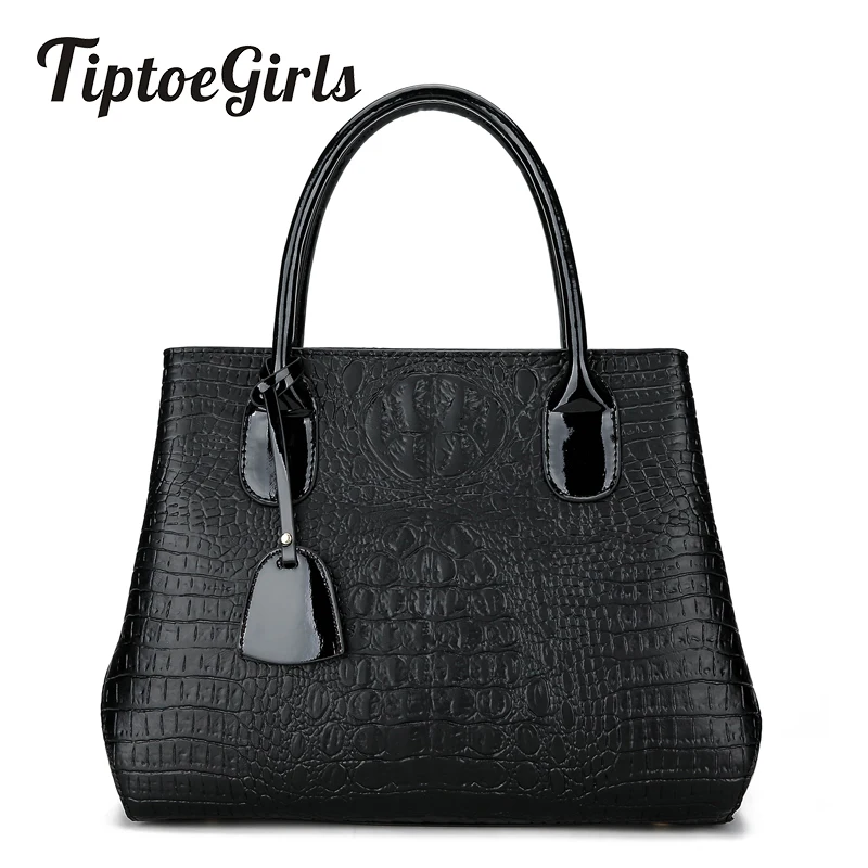 Winter New Personalized Crocodile Pattern Handbag European and American Fashion Shoulder Messenger Messenger Bag