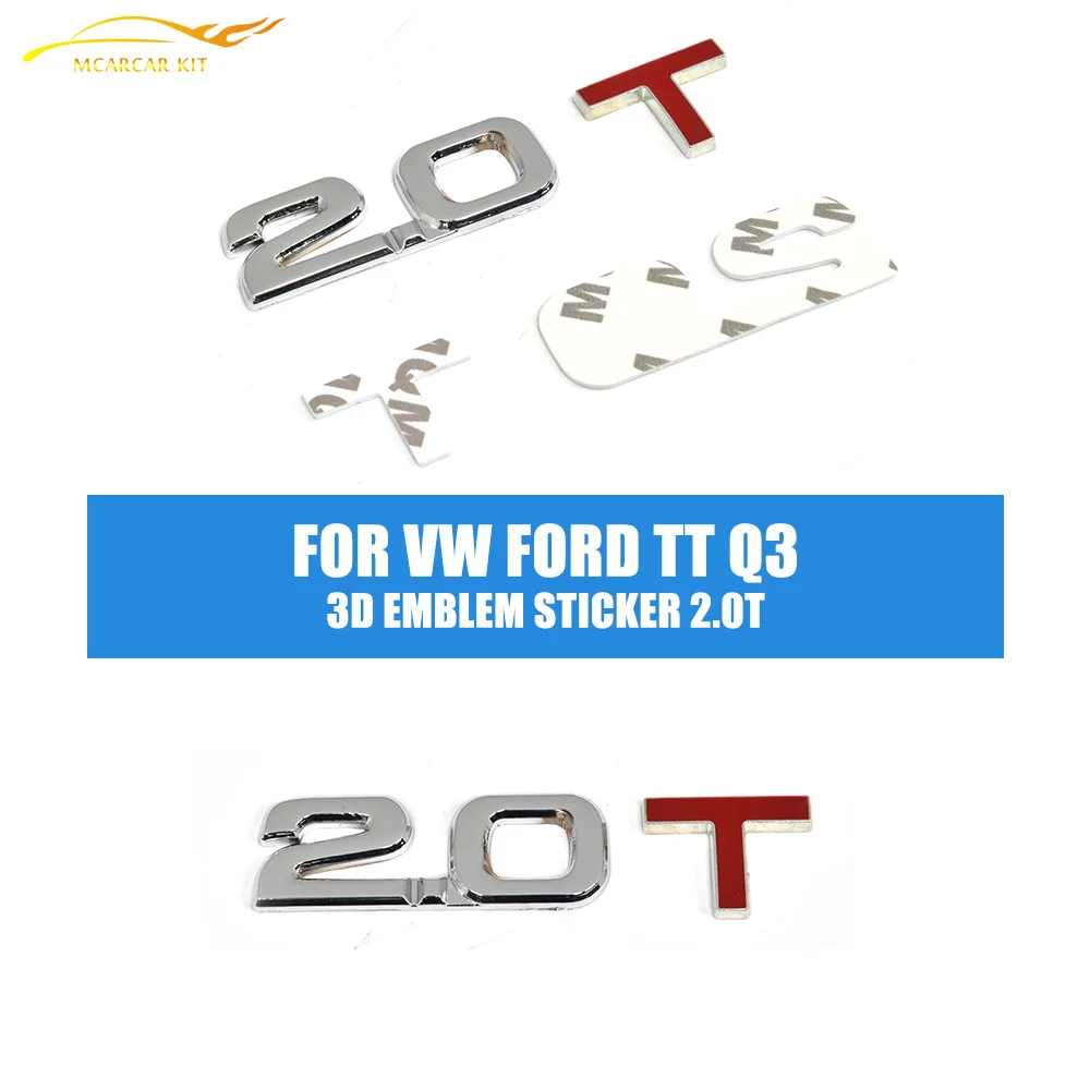 Наклейка с эмблемой 1 8 T 2 0 для Volkswagen VW Passat Golf Jetta Ford Audi TT Q3 автомобильные
