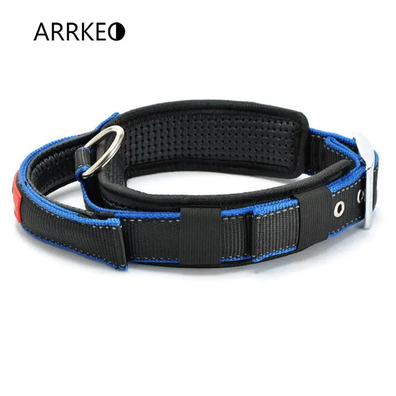 ARRKEO нейлоновый Светоотражающий ошейник для собак аксессуары 37 ~ 71 см средних и