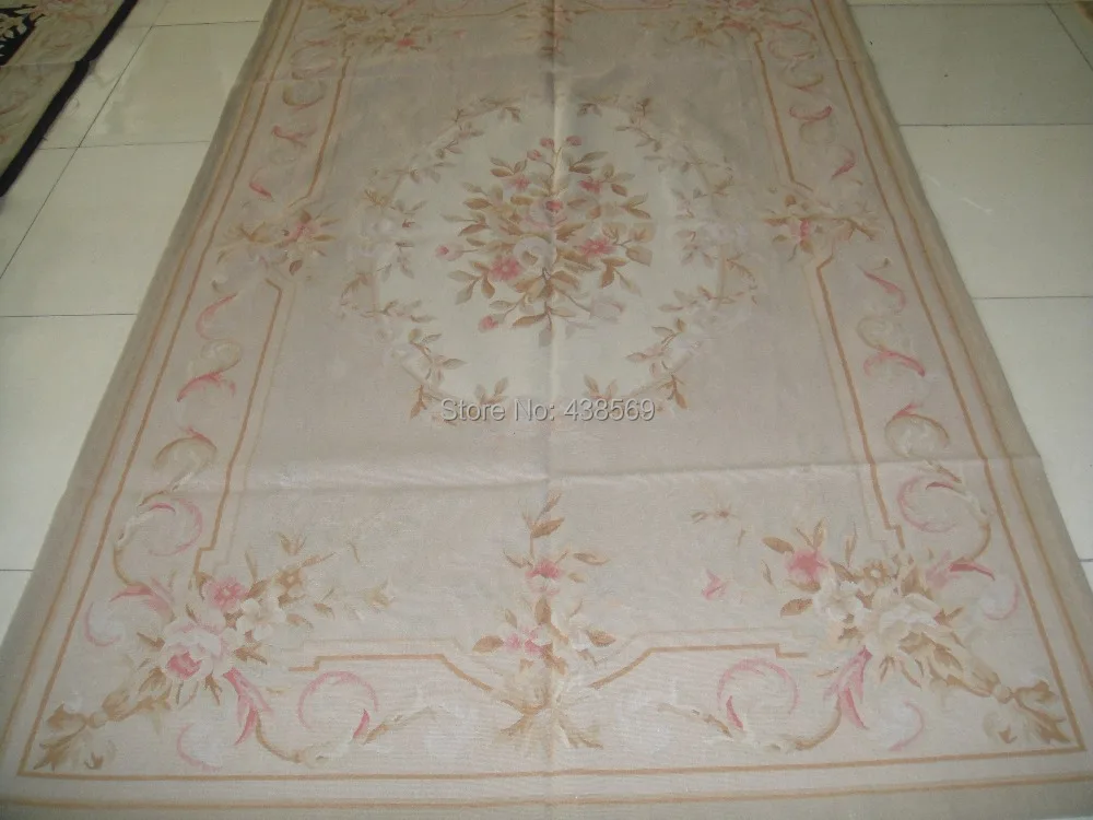 

Free Shipping 5'X8' Antique French Aubusson rug hand knotted 100% New Zealand wool rugs and carpets wholesale & Retail carpets