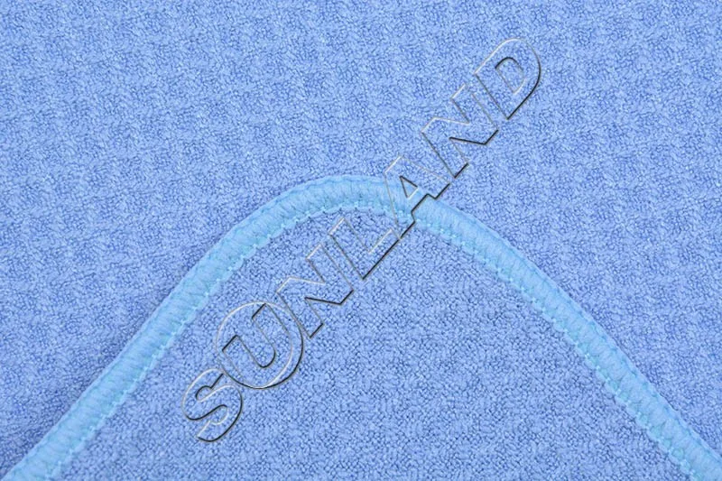 Sinland 320gsm полотенце для рук из микрофибры с вафельным плетением, набор кухонных полотенец для сушки посуды, набор s, набор из 3 синих полотенец 16InX24In