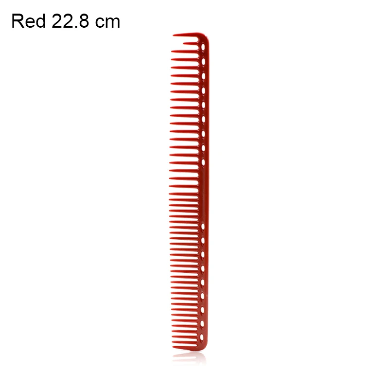 2 цвета профессиональный высококачественный расчески для салона парикмахерская расческа надёжный из смолы Расческа для стрижки волос инструмент для укладки - Color: Red 22.8cm
