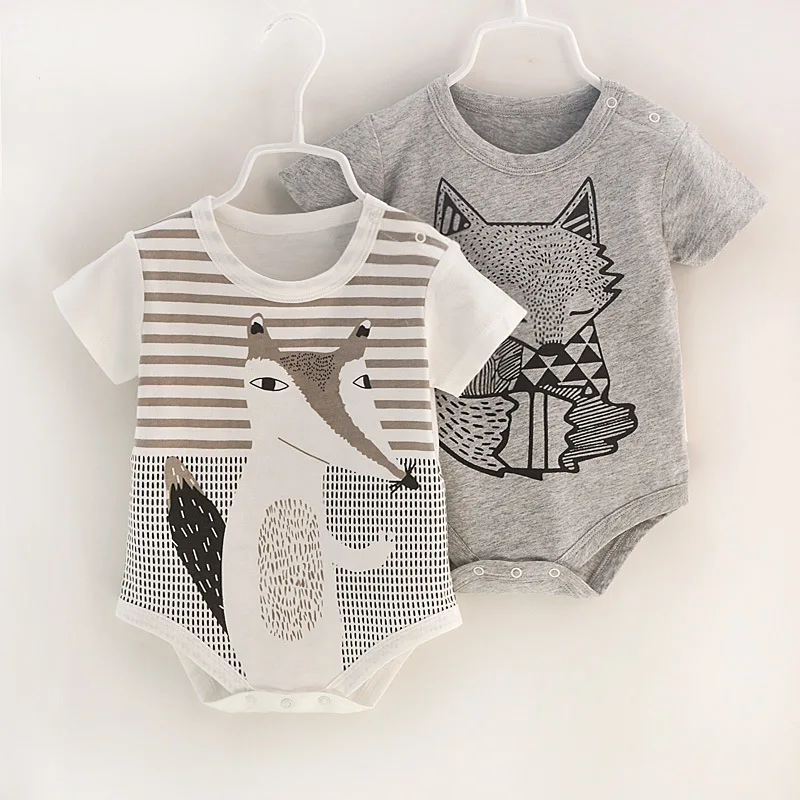 

summer newborn Mickey fox carter Baby girl Clothes lovely baby boy clothes baby girls clothes sets Short-sleeved suit  clothing