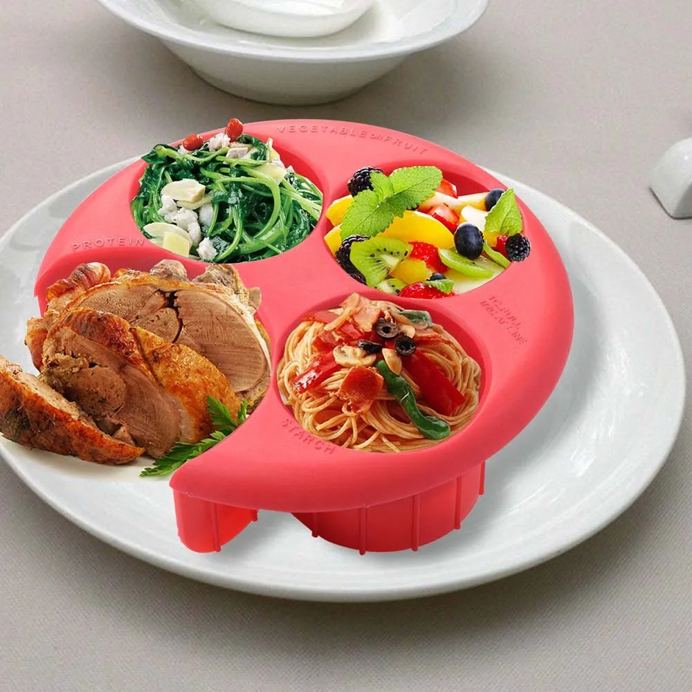 New-Brand-Meal-Measure-Weight-Loss-Diet-Portion-Plan-Control-Plate-Manage-Control-Plate-New-Assorted-Color-KC1052 (5)