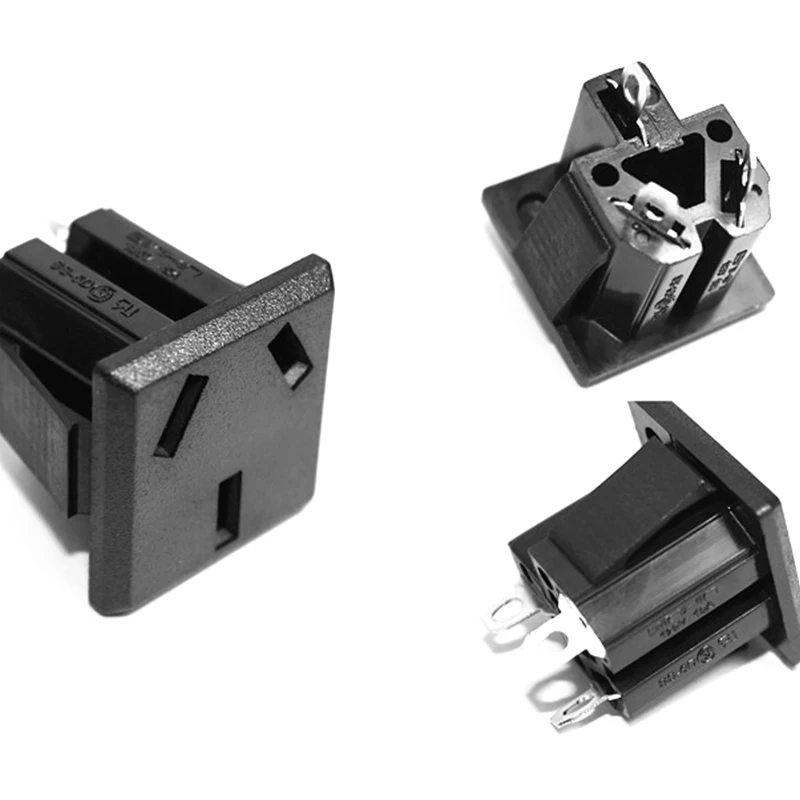 

10Pcs 3P Plug Socket PCB Board Power Adapter Connector AC 250V 10A SS-6D AC Socket