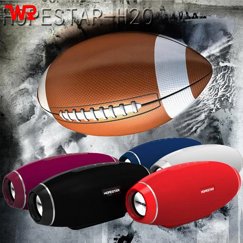 

WPAIER H20 Rugby Wireless Bluetooth speaker Outdoor portable waterproof sound box Shock and top quality Subwoofer audio