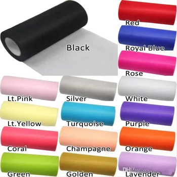 

Pick Color Matt TULLE Roll Spool 6 inch x 25 yard (6 inch x 75 ft) Tutu Wedding Decorations Gift Party Bow