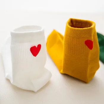 

Autumn and winter Thick section new Harajuku love pumping college wind cotton tube female socks