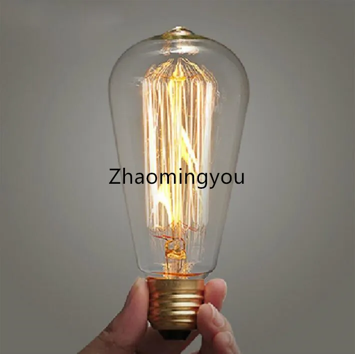 Эдисон лампы E27 40 Вт 60 Вт 110 В 220 В ампулы винтажная лампа Эдисона лампа накаливания Светильник лампы светодиодный подвесной светильник в стиле ретро Декор
