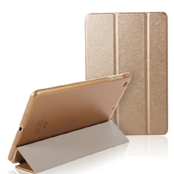 

Silk texture artificial leather folding folio case stand CDR1 for ipad 2 3 4 5 6 8 2017 mini 1 2 3 4 pro 9.7 10.5 12.9 case