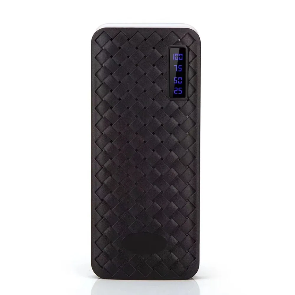 Портативный внешний аккумулятор 20000 мАч 18650 пауэрбанк с двумя USB портами зарядное