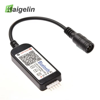 

DC5-24V LED RGBW Controller Bluetooth OS/Android Mobile Phone Wireless Music Controller For LED RGB Strip Light 4-Way 5-Pin Head