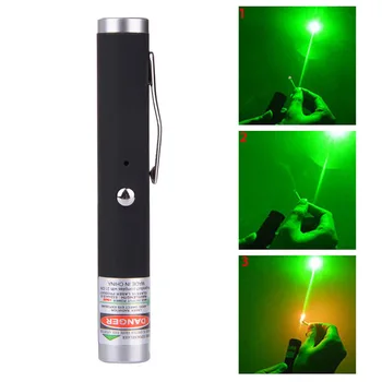 

Green Laser Pointer USB Rechargeable Laser Light Built-in Battery Lazer Pen Military Lasers