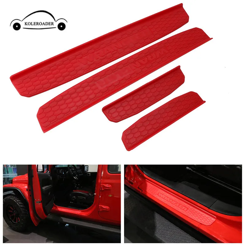For Jeep Wrangler JL 4Door 2018 Door Sill Protector Scuff
