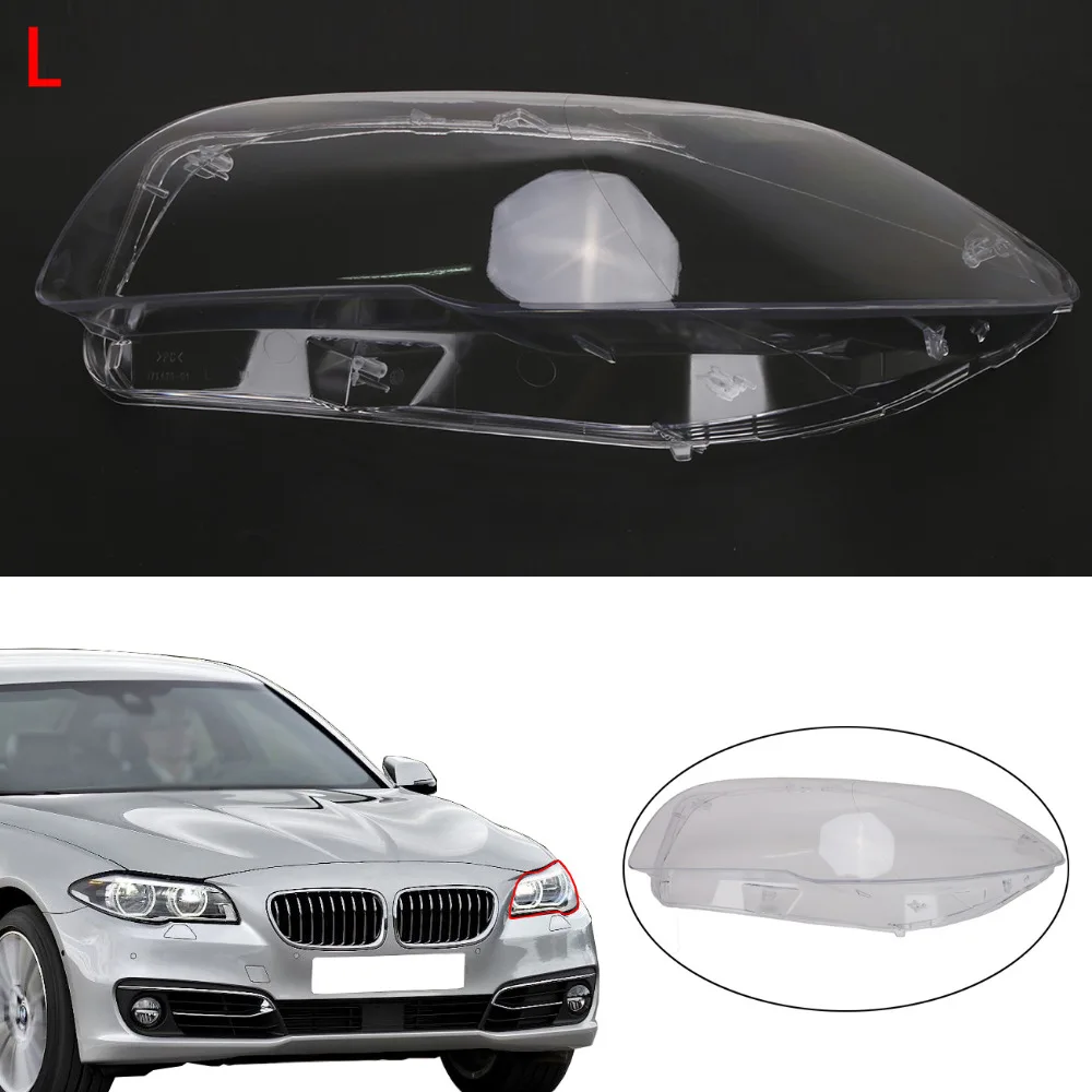 Left Headlight Lens Cover Assembly for BMW 5 Series F10 F11 528i 530i