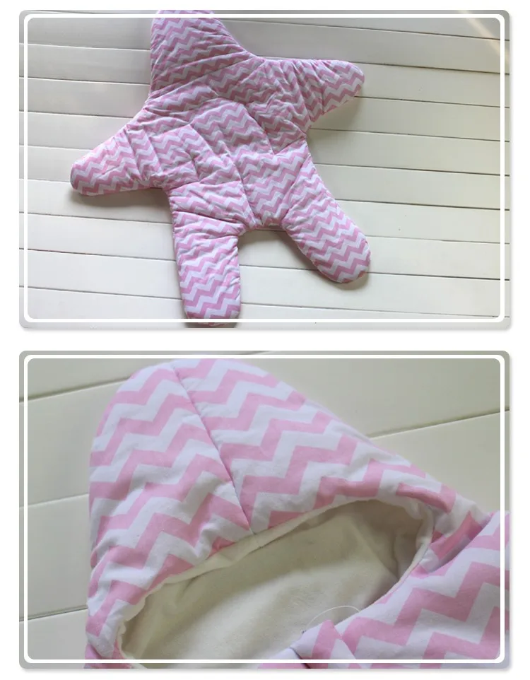 Новое поступление детская спальная сумка в форме звезды зимняя теплая Толстая Прогулочная ДЕТСКАЯ КОЛЯСКА с конвертом мешок для новорожденных