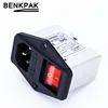 10A power EMI filter with big rocker switch & socket Connector CW2B-10A-T(003) ► Photo 3/6