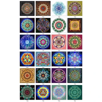 

New 5D Diy Diamond Painting Mandala Cross Stitch Full round Rhinestone Pictures Diamond Embroidery Patchwork Mosaic Needlework