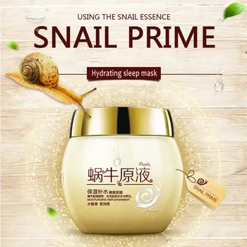 

Face Mask Snail Essence Hydrating Sleep Mask Anti Wrinkle Oil Control Facial Mask Acne Treatment Shrink Pore Whitening