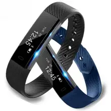 ID115 умный Браслет Фитнес трекер SmartBand Шагомер сна Мониторы спортивный браслет будильник для IOS Android PK fit бит