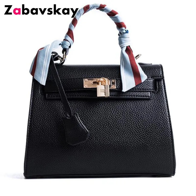 

2019 Fashion Lock Ribbons bag Leather Luxury Handbag Women Crossbody Bag women Design Women Shoulder Bag Ladies handbags DJZ359