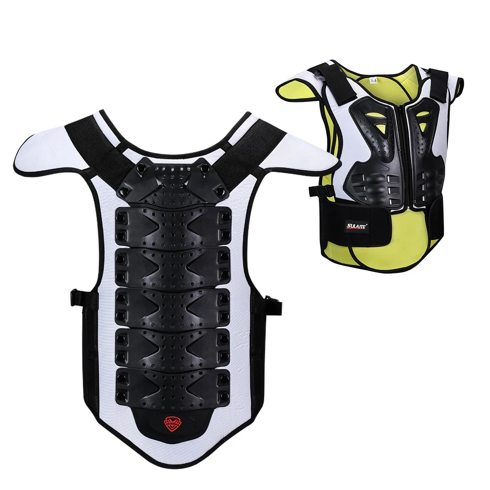 Motocross Back Shield Sleeveless Vest Spine Children Protective Gear Reflective Skating Skiing Protective Gear Protector Jackets