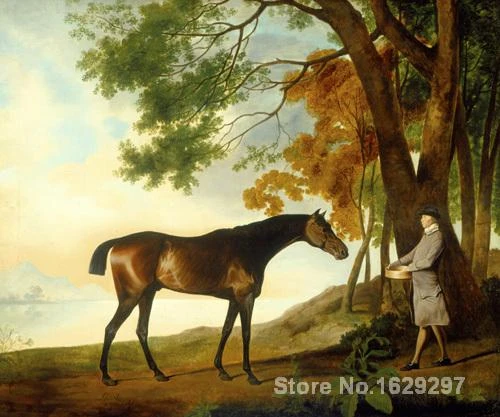 馬絵画サメで彼のトレーナー価格で川風景ジョージスタッブス高品質ハンド塗装 Painting Outdoors Price Pvcprice Access Aliexpress
