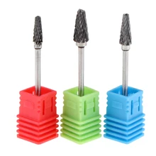 3 個ファインミディアム粗電気セラミックネイルドリルビットマニキュア研削ツールキュークリーン角質ジェルリムーバー(China)