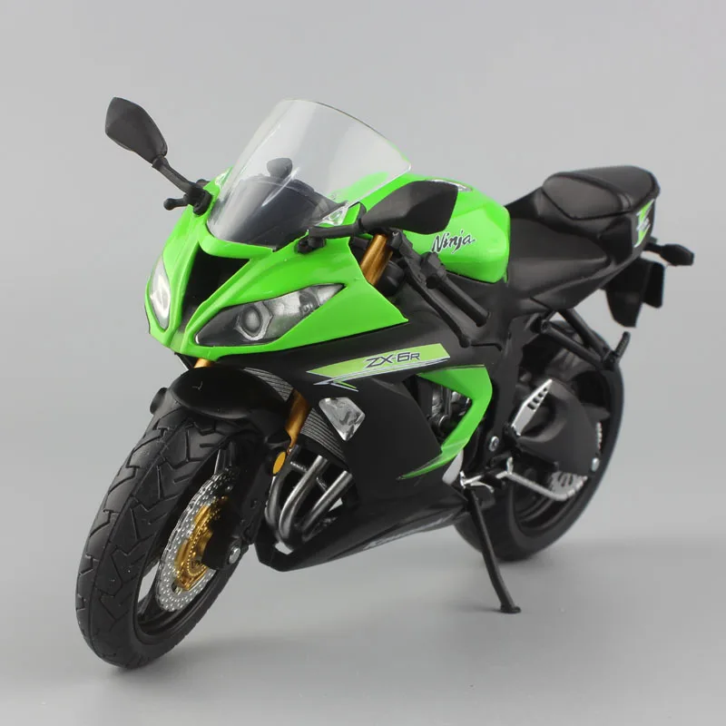 1:12 Масштаб Мини Кавасаки ниндзя ZX-6R спортивный велосипед металлический мотоцикл литье под давлением Спортивная шоссейная Модель Коллекция автомобилей игрушка для детей