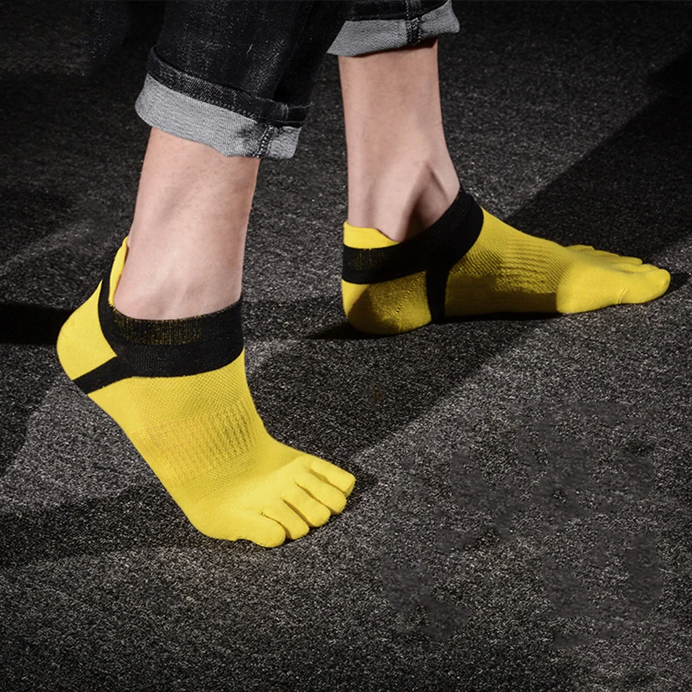 Новые модные носки с милыми носками винтажные однотонные носки 1 пара мужские цветные Нескользящие дышащие носки из хлопка с глубоким вырезом