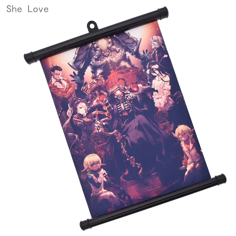 She Love японский персонаж аниме Overlord настенный свиток живопись холст плакат