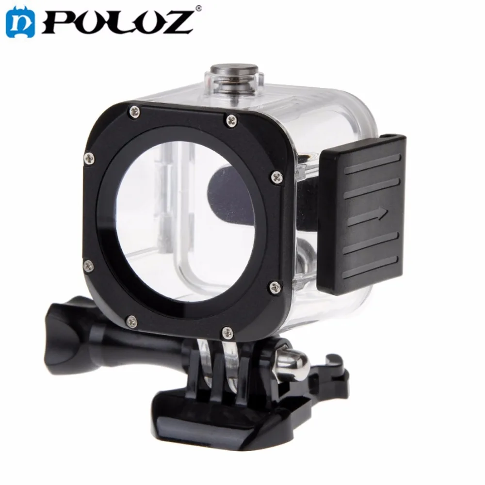 Waterproof Protective Skeleton Shell Housing Case with Circular Lens Frame for GoPro HERO 4 Session