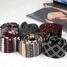 Снежинка вязать Галстуки мужские Интимные Аксессуары Gravatas Тонкий Vogue корейский стиль Галстуки повседневные платья 5 см Снежинка вязать Галстуки