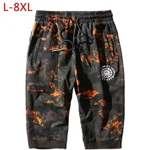 7XL 8XL мужские камуфляжные шорты, хлопковые повседневные мешковатые короткие штаны, мужские летние модные удобные джоггеры, бермуды Masculina CYL11